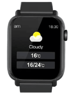 スマートウォッチH2　天気