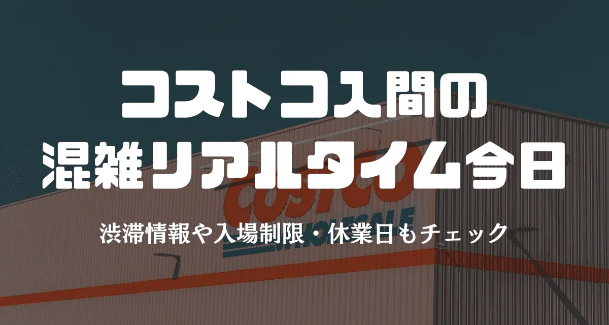 コストコ入間の混雑リアルタイム今日 渋滞情報や入場制限 休業日もチェック ふじえーる